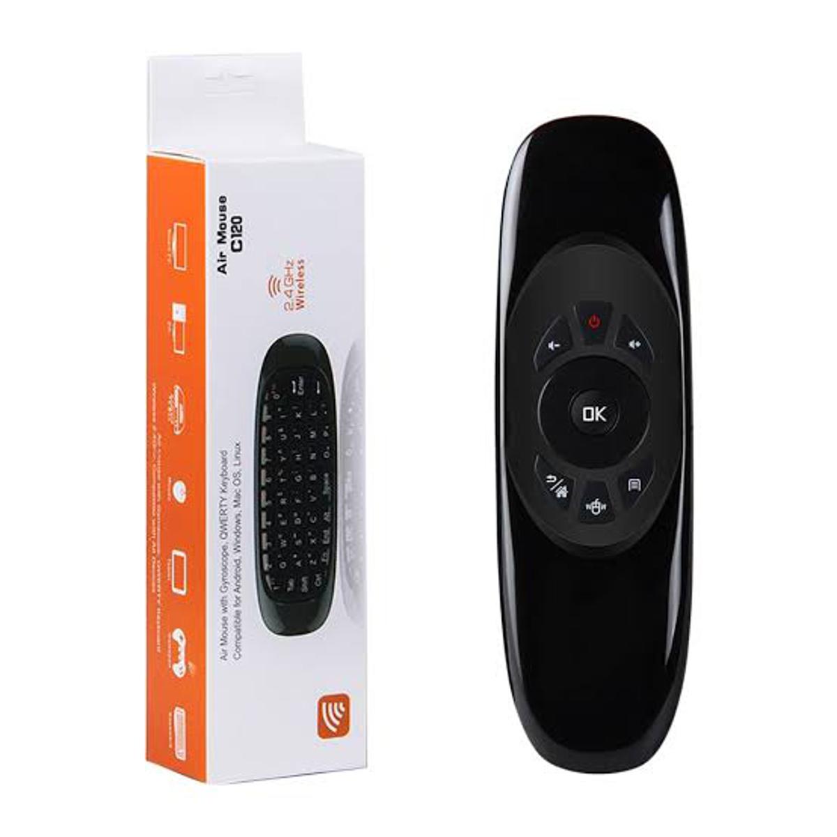 2.4GHz Flying Mouse 6-Axis Gyroscope Wireless Air Mouse Keyboard Remote Control For Smart TV PC
